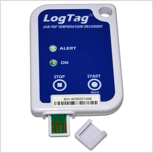 LogTag® USRIC-16 Einweg Temperatur-Datenlogger mit PDF-Report