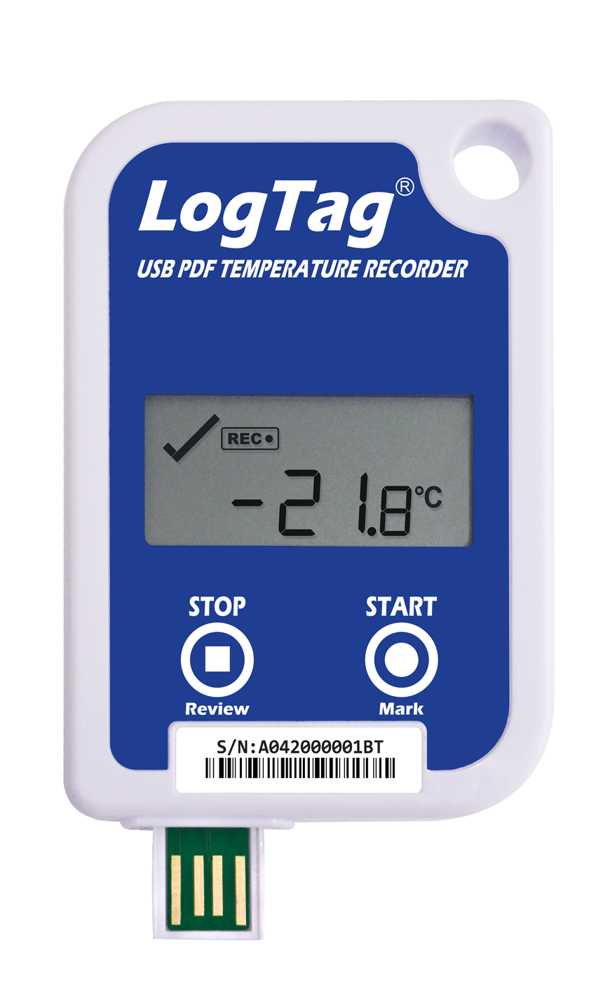 LogTag® USRID-16 Einweg-Temperatur-Datenlogger mit PDF-Report & Display