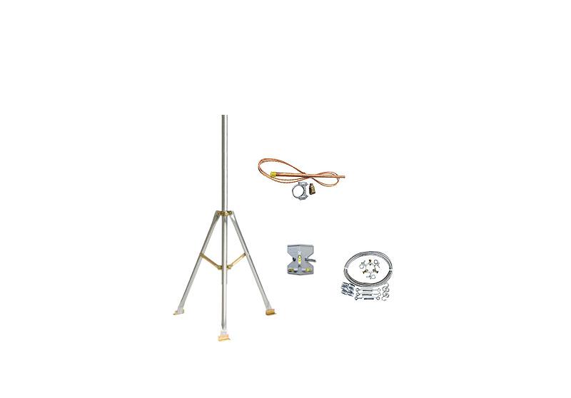 Komplettes Set für einen 2-Meter Dreibeinmast für HOBO Wetterstationen